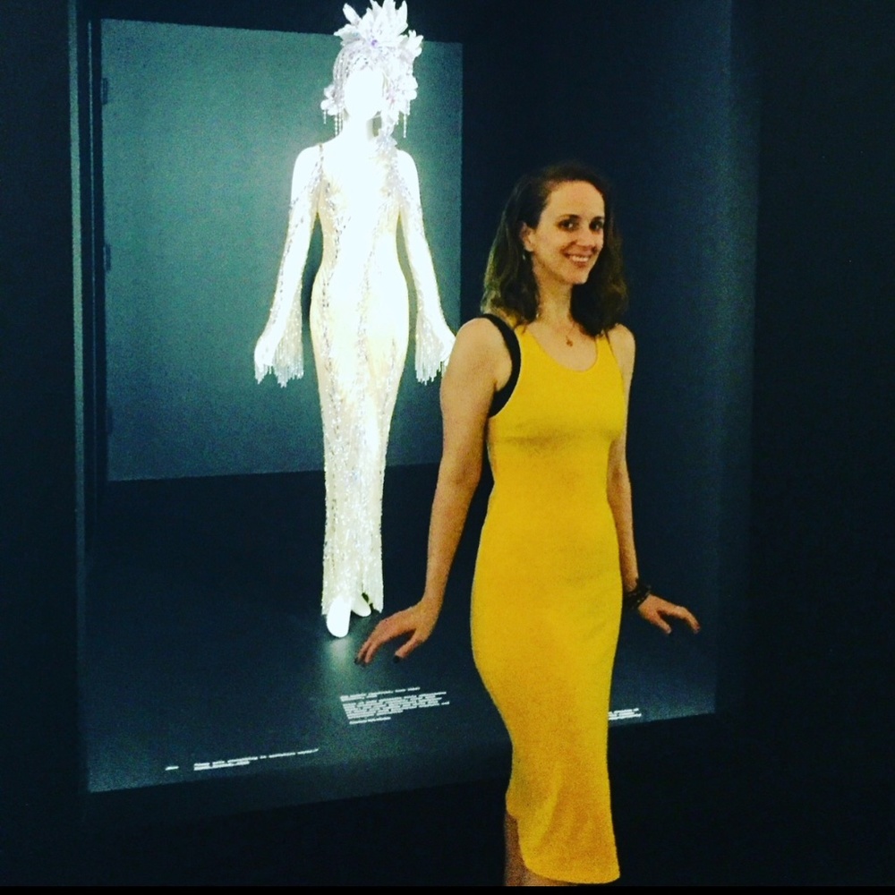 Monrow Bright Yellow Midi-Dress - Size XS